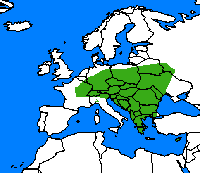 Moiré franconien. Repartition.