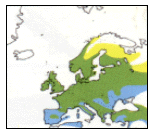 Roitelet huppé. Repartition.