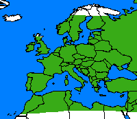 Argus à bande noire. Répartition. Cliquer pour agrandir l'image.