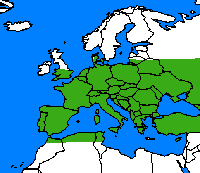 Argus brun. Répartition. Cliquer pour agrandir l'image.