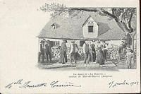 Auvergnat. Bourree carte postale. Cliquer pour agrandir l'image.