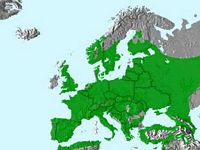 Chouette hulotte. Répartition. Cliquer pour agrandir l'image.
