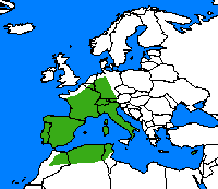 Hespérie des sanguisorbes. Répartition. Cliquer pour agrandir l'image.