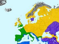Pouillot véloce. Répartition. Cliquer pour agrandir l'image.