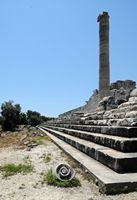 Le site de Didymes en Anatolie. Façade sud-est du temple. Cliquer pour agrandir l'image dans Adobe Stock (nouvel onglet).
