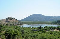 Le site archéologique de Kaunos en Anatolie. Le port et l'agora. Cliquer pour agrandir l'image dans Adobe Stock (nouvel onglet).