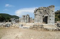 Le site archéologique de Kaunos en Anatolie. L'église byzantine. Cliquer pour agrandir l'image dans Adobe Stock (nouvel onglet).