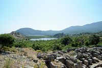 Le site archéologique de Kaunos en Anatolie. La scène du théâtre. Cliquer pour agrandir l'image dans Adobe Stock (nouvel onglet).