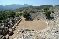 Le site archéologique de Kaunos en Anatolie. Le théâtre. Cliquer pour agrandir l'image dans Adobe Stock (nouvel onglet).