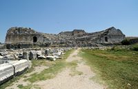 Le site archéologique de Milet en Anatolie. Le théâtre antique. Cliquer pour agrandir l'image dans Adobe Stock (nouvel onglet).