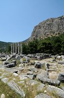 Le site archéologique de Priène en Anatolie. Le temple d'Athéna Polias. Cliquer pour agrandir l'image dans Adobe Stock (nouvel onglet).