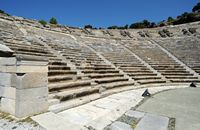 La ville de Bodrum en Anatolie. Le théâtre antique. Cliquer pour agrandir l'image dans Adobe Stock (nouvel onglet).