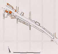 Le quartier résidentiel d'Éphèse en Anatolie. Plan de la Voie des Courètes. Cliquer pour agrandir l'image.