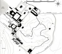 Le site archéologique d'Éphèse en Anatolie. Plan du site. Cliquer pour agrandir l'image.