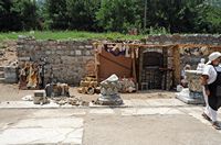 Le site archéologique d'Éphèse en Anatolie. La voie du port. Cliquer pour agrandir l'image.