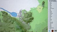 Le site archéologique d'Éphèse en Anatolie. Plan du site archéologique. Cliquer pour agrandir l'image.