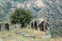Le site archéologique d'Héraclée en Anatolie. Le château byzantin. Cliquer pour agrandir l'image.