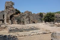 Le site archéologique de Kaunos en Anatolie. Les thermes romains (auteur Alexander van Loon). Cliquer pour agrandir l'image.
