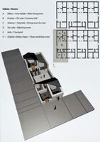 Le site archéologique de Priène en Anatolie. Plan des habitations. Cliquer pour agrandir l'image.