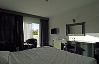 L'hôtel Salmakis à Bodrum en Anatolie. Chambre. Cliquer pour agrandir l'image.