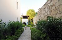 L'hôtel Salmakis à Bodrum en Anatolie. Jardins. Cliquer pour agrandir l'image.