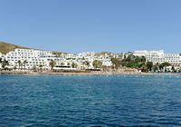 L'hôtel Salmakis à Bodrum en Anatolie. L'hôtel vu depuis la baie. Cliquer pour agrandir l'image.