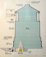 Le mausolée du roi Mausole à Halicarnasse (Bodrum) en Anatolie. Plan du mausolée. Cliquer pour agrandir l'image.