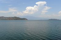 La ville de Dalyan en Anatolie. Le lac de Koycegiz près de Sultaniye. Cliquer pour agrandir l'image.
