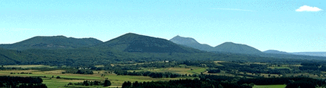 Vue de la chaîne des Puys