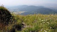 La Chaîne des Puys en Auvergne. La chaîne des Puys. Cliquer pour agrandir l'image.