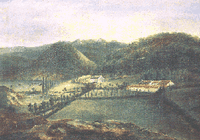 Le château de Montlosier. Avant construction. Cliquer pour agrandir l'image.
