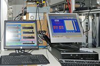 L'observatoire du Puy de Dôme en Auvergne.  le laboratoire de mesure des microparticules de l'observatoire du puy de Dôme. Cliquer pour agrandir l'image.