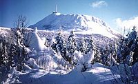 Le Puy de Dôme en Auvergne. enneigé. Cliquer pour agrandir l'image.