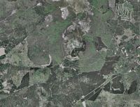 Le Puy de Dôme en Auvergne. Vue aérienne. Cliquer pour agrandir l'image.