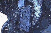 Rhyolite. Plagioclase en lpa. Cliquer pour agrandir l'image.