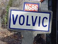 Source de Volvic. Panneau. Cliquer pour agrandir l'image.