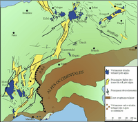 Volcanisme du Massif Central. Le rift européen. Cliquer pour agrandir l'image.