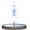 Fontaine animée.