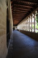 The Franciscan monastery in Palma de Mallorca - Gallery of the cloister. Click to enlarge the image in Adobe Stock (new tab).