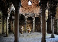 Le sud-est de la vieille ville de Palma de Majorque. Bains arabes. Cliquer pour agrandir l'image dans Adobe Stock (nouvel onglet).