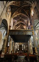 Le sud-ouest de la vieille ville de Palma de Majorque. Église Sainte-Eulalie. Cliquer pour agrandir l'image dans Adobe Stock (nouvel onglet).