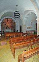 Le village d'Alquéria Blanca à Majorque. La chapelle du sanctuaire Notre-Dame de la Consolation. Cliquer pour agrandir l'image dans Adobe Stock (nouvel onglet).