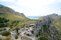 Peninsula and Cape Formentor in Mallorca - Port de Pollença seen from the Mirador d'es Colomer. Click to enlarge the image in Adobe Stock (new tab).