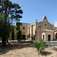 Le sanctuaire de Cura de Randa à Majorque. La chapelle du sanctuaire. Cliquer pour agrandir l'image dans Adobe Stock (nouvel onglet).