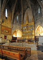 The town of Alcudia in Majorca - The choir of the church of Saint-Jacques. Click to enlarge the image in Adobe Stock (new tab).