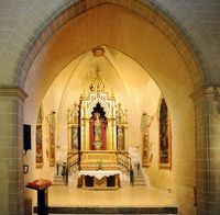 The town of Alcudia in Majorca - The Chapel of the Immaculate Conception of the church of Saint-Jacques. Click to enlarge the image in Adobe Stock (new tab).