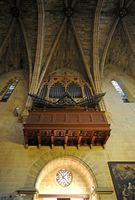 The town of Alcudia in Majorca - The organ in the church of Saint-Jacques. Click to enlarge the image in Adobe Stock (new tab).