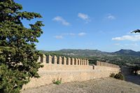 The town of Artà in Mallorca - Sant Salvador Sanctuary - The northwest wall of the fortress. Click to enlarge the image in Adobe Stock (new tab).