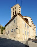 La ville d'Artà à Majorque. Chevet de l'église de la Transfiguration. Cliquer pour agrandir l'image dans Adobe Stock (nouvel onglet).