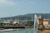 Bellver Castle in Mallorca - The Castle seen from Palma. Click to enlarge the image in Adobe Stock (new tab).